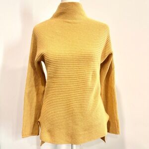 Bartolini Sweater Small Cashmere Wool Blend Mock Neck Quiet Luxury Cozy 20278